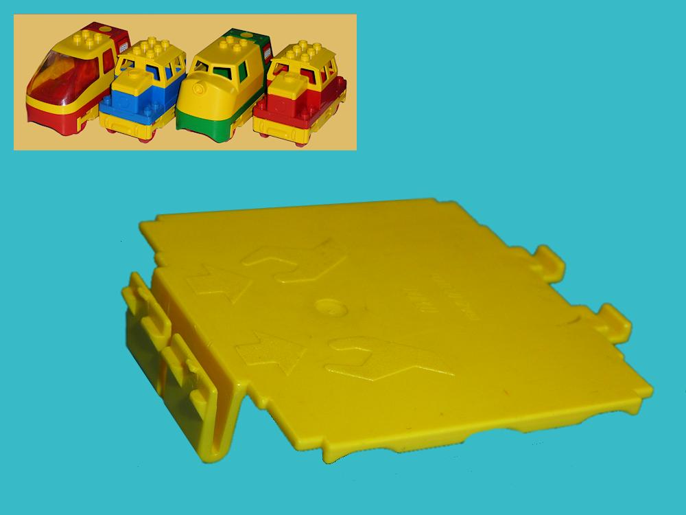 Lego Duplo Eisenbahn Dach Deckel Klappe gelb f Intelli Lok E-Lok aus Set 2932 